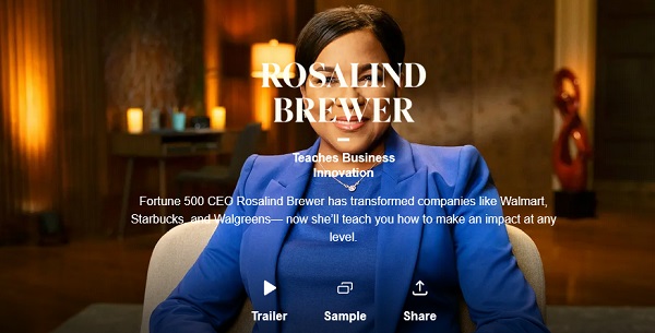 MasterClass – Rosalind Brewer Teaches Business Innovation