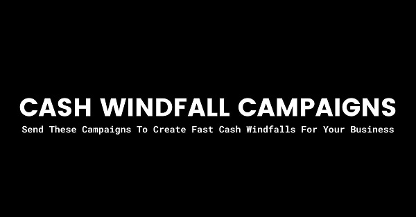 Sean Anthony - Cash Windfall Campaigns