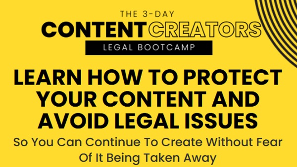 3-day-content-creators-legal-bootcamp