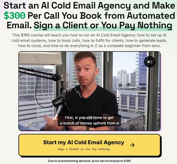 [Group Buy] Daniel Fazio - AI Pay Per Call Cold Email Agency + Upsells
