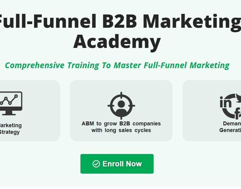 [Group Buy] Vladimir Blagojevic & Andrei Zinkevich - Full-Funnel B2B Marketing Academy